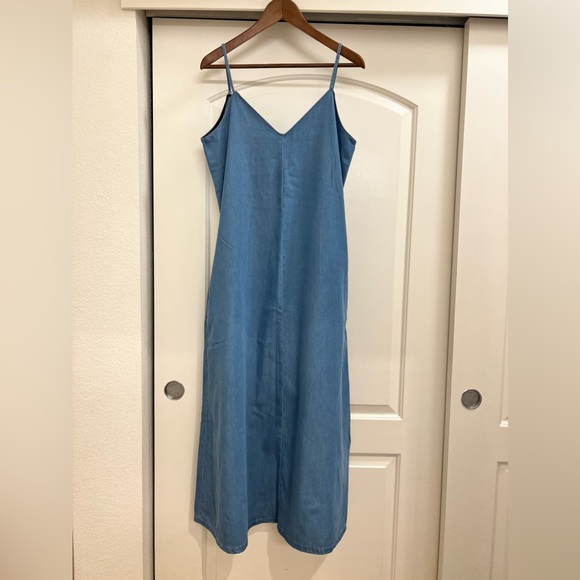NWT Denim Maxi Dress (Unique Sample) - Picture 3 of 5